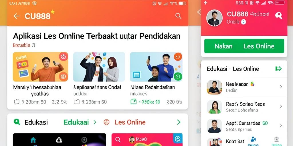 Tampilan antarmuka CU888 yang menarik dan ramah pengguna.