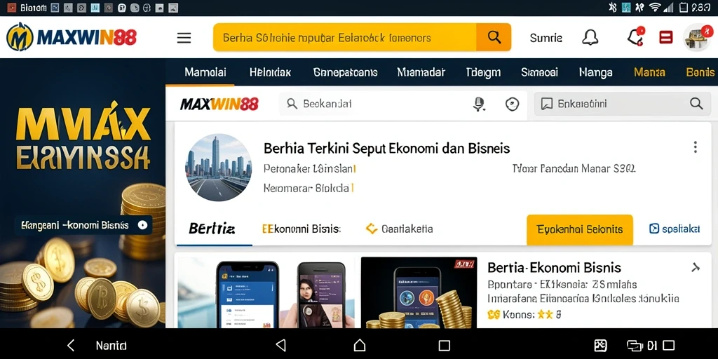 Tampilan antarmuka MAXWIN88 yang informatif dan menarik.