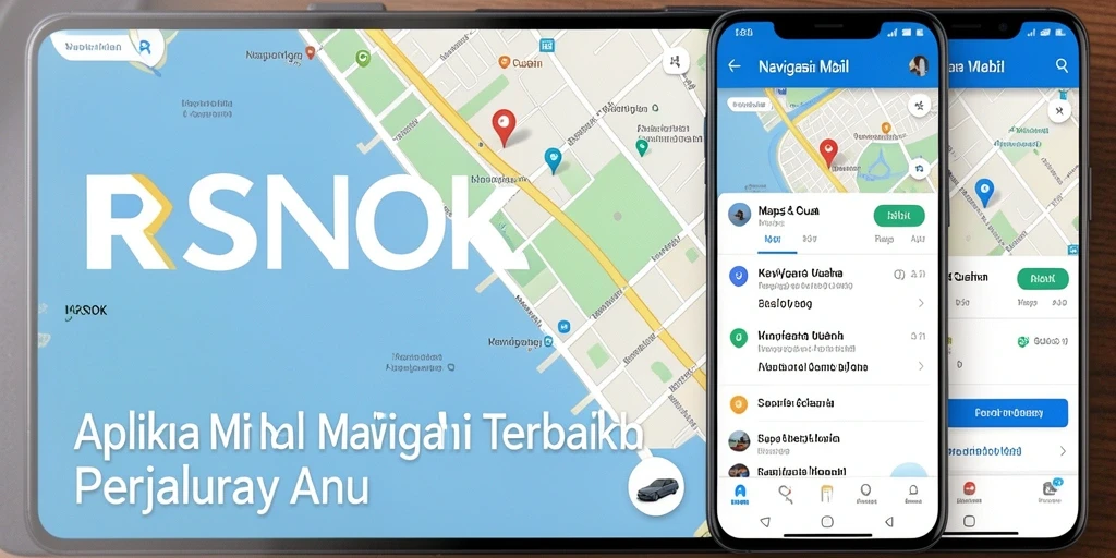 Antarmuka RSNOK menampilkan peta navigasi dan informasi cuaca terkini.