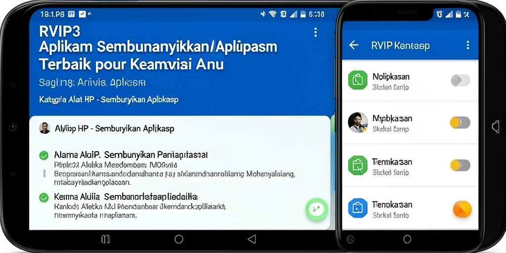 Antarmuka pengguna aplikasi RVIP3 yang sederhana dan efektif.