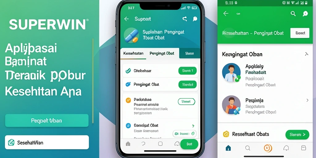 Antarmuka aplikasi SUPERWIN yang sederhana dan fungsional.