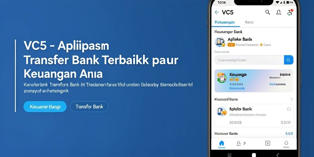 Tampilan antarmuka VC5 yang modern dan fungsional untuk Transfer Bank.
